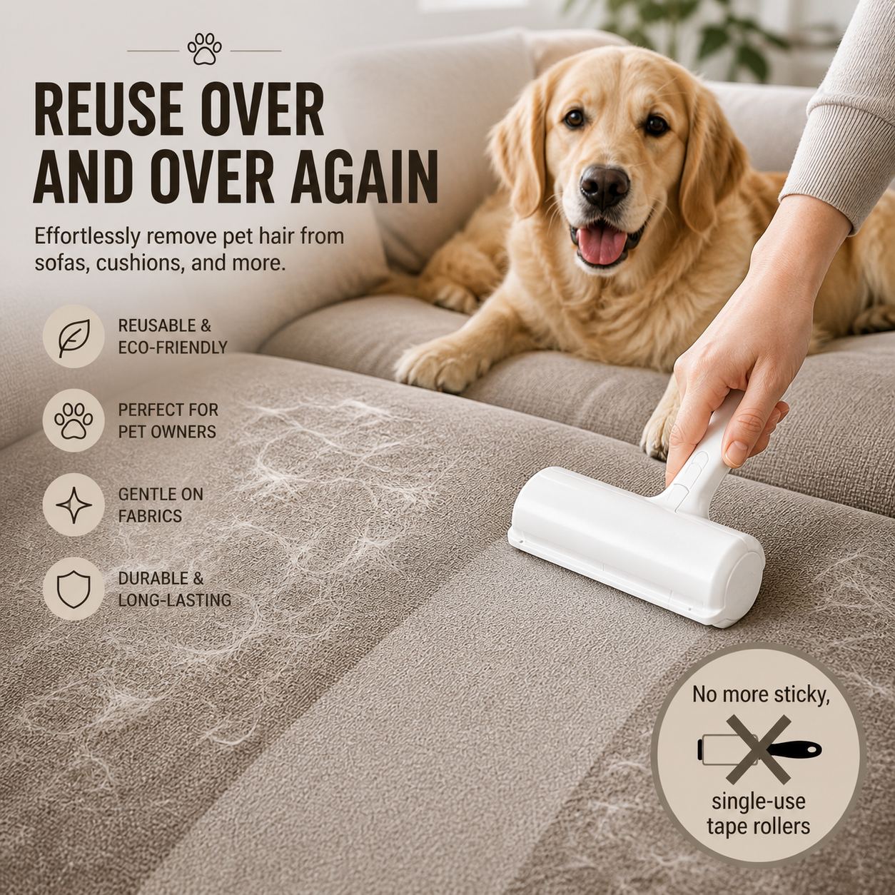Pet Hair Roller™ – Reusable Lint Remover