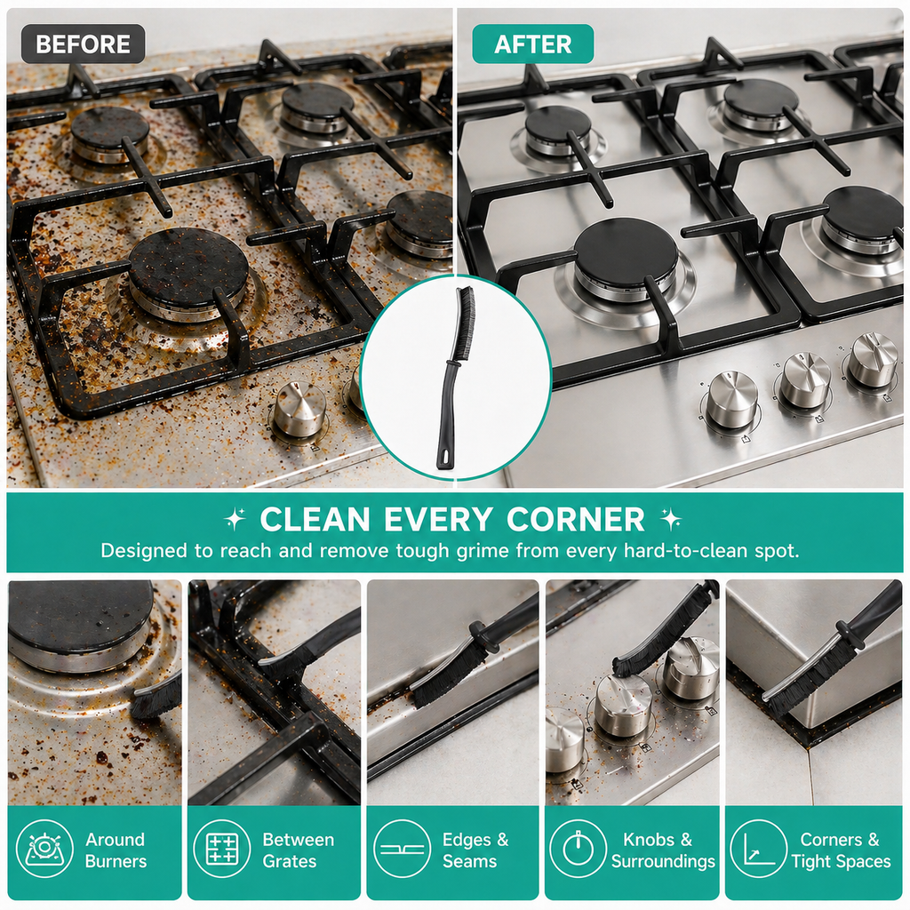 Deep Clean Crevice Brush™ – Gap & Grout Cleaner
