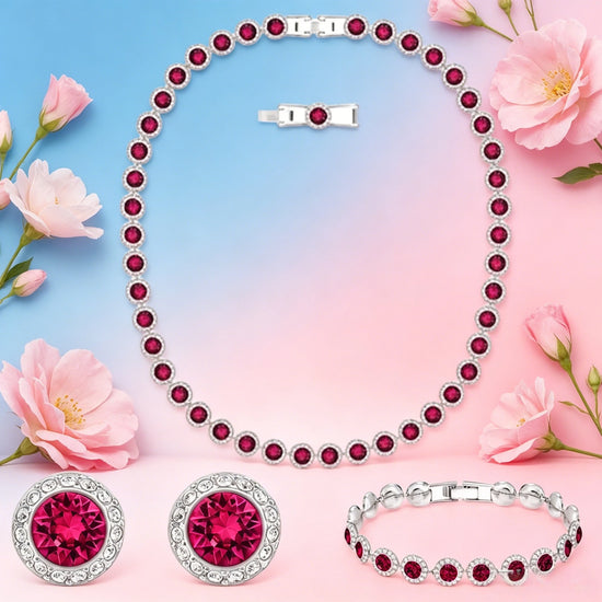 2026 Fashion Shining Jewelry Set - Silver Plated Earrings, Necklace, Bracelet Set - Evening Daily Accessories