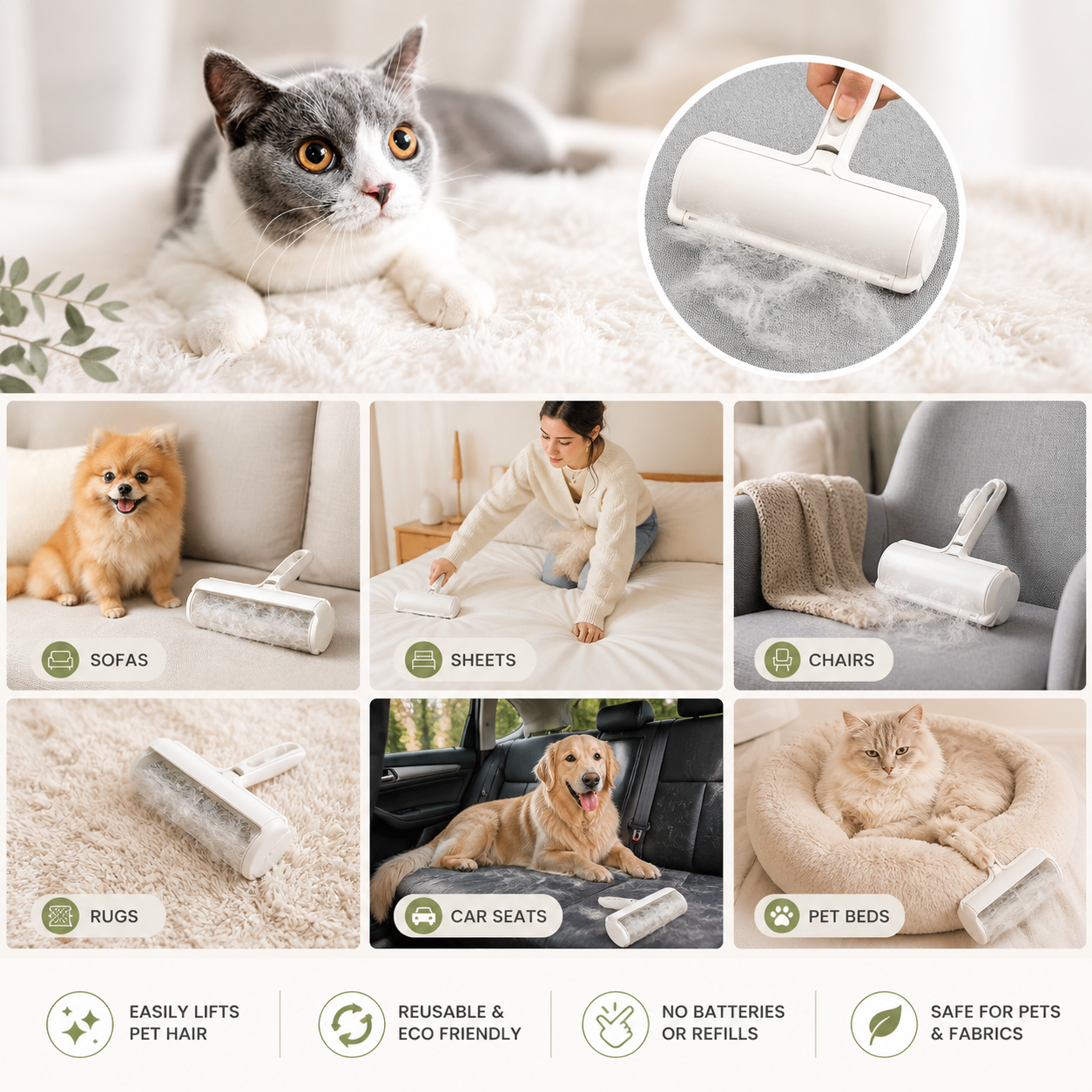 Pet Hair Roller™ – Reusable Lint Remover
